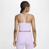 Nike One Fitted жіноча Dri-FIT Cropped Tank Top колір фіолетовий