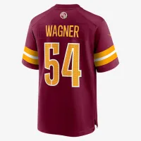 Bobby Wagner Washington Commanders мужские Nike NFL Game Football Jersey цвет красный