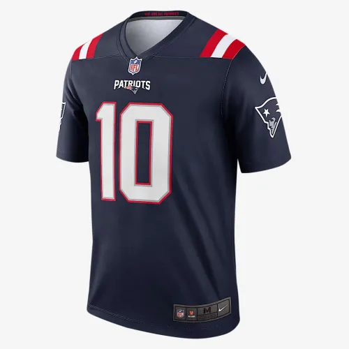 Drake Maye New England Patriots мужские Nike Dri-FIT NFL Legend Jersey синий
