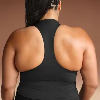 NikeSKIMS Matte жіноча Mock-Neck Racerback Tank Top колір чорний