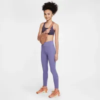 Nike One Big дитячі (Girls') Dri-FIT З високою талією лосіни колір фіолетовий