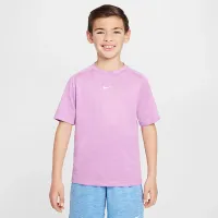 Nike Multi Big детские (для мальчиков) Dri-FIT Short-Sleeve Top цвет фиолетовый