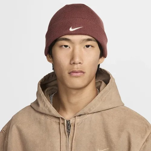 Nike Terra Swoosh Beanie цвет коричневый
