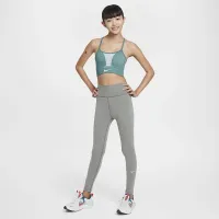 Nike One Big Kids’ (Girls') Dri-FIT С высокой Талией лосины цвет серый