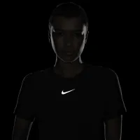 Nike Swift Wool женская Dri-FIT Short-Sleeve Running Top цвет черный