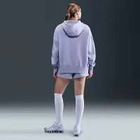 Nike Sportswear Phoenix Fleece жіноча Over-оверсайз Толстовка з капюшоном колір фіолетовий