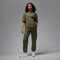 Nike Jordan Flight Essentials женская оверсайз футболка цвет зеленый