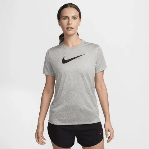 Nike женская Dri-FIT Graphic футболка цвет серый