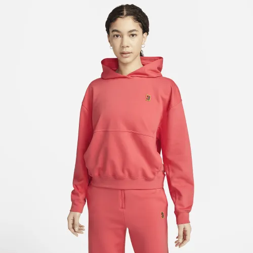 NikeCourt женская Fleece Tennis Толстовка с капюшоном Pink