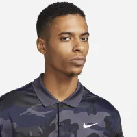 Nike Dri-FIT Victory+ чоловічі Camo для гольфу Polo колір сірий