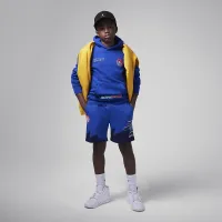 Nike Jordan MJ Moto Big дитячі Fleece Pullover Толстовка з капюшоном блакитний
