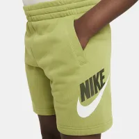 Nike Sportswear Club Fleece Big дитячі French Terry шорти (Extended Size) колір зелений
