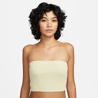 Nike женская Bandeau Midkini Swim Top цвет белый