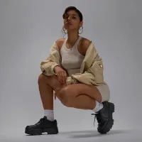 Nike Air Jordan 1 Brooklyn Low женская Кроссовки цвет черный