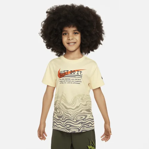 Nike Dri-FIT Little детские Graphic T-Shirt Yellow