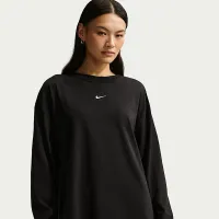 Nike Sportswear женская оверсайз Long-Sleeve футболка цвет черный