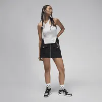 Nike Jordan женская Asymmetrical Ribbed Tank цвет белый