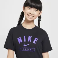 Nike Big дитячі (Girls') Cheer футболка колір чорний