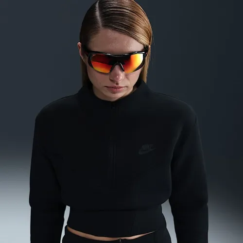 Nike Sportswear Tech Fleece женская Cropped 1/2-Zip Top цвет черный