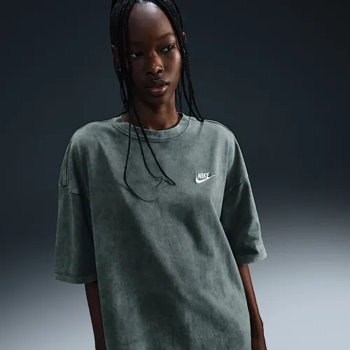 Nike Sportswear Essential жіноча оверсайз футболка колір зелений