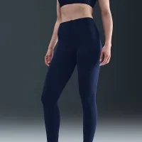 Nike One Seamless Front женская С высокой Талией Full-Length лосины синий