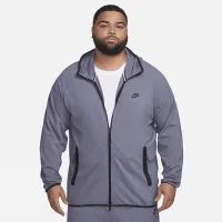 Nike Tech мужские Lightweight Knit Full-Zip Толстовка с капюшоном цвет серый