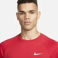 Nike Essential чоловічі Short-Sleeve Hydroguard Swim Shirt колір червоний