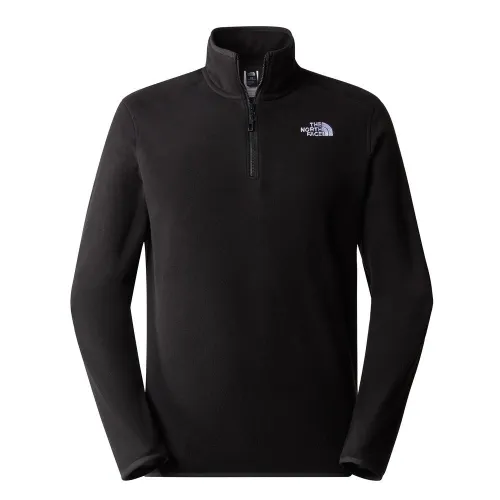 Кофта/футболка The North Face 100 Glacier 1/4 Zip Fleece 0A855WJK31 - Чорна