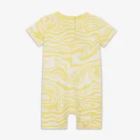 Nike Sportswear Paint Your Future Baby (0-9M) Tee Romper Yellow