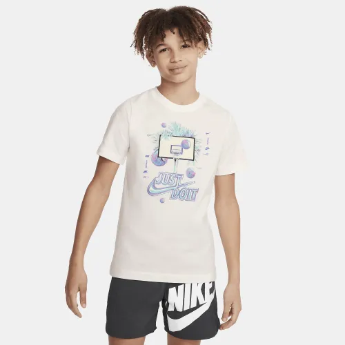 Nike Sportswear Big дитячі футболка колір білий