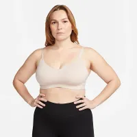 Nike Alate Minimalist жіноча Light-Support Padded Sports Bra колір коричневий