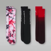 Nike Jordan Essentials Big детские Poolside Crew носки (3 пары) цвет черный