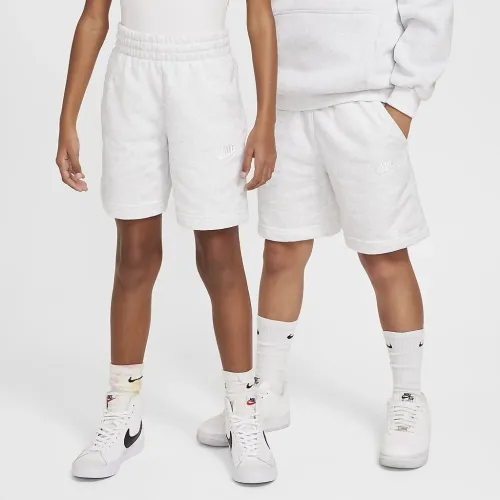 Nike Sportswear Club Fleece Big дитячі French Terry шорти колір коричневий