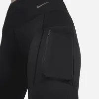 Nike Go жіноча Firm-Support Mid-Rise Cropped лосіни з кишенямиколір чорний