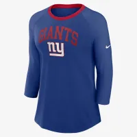 New York Giants жіноча Nike NFL 3/4-Sleeve футболка блакитний