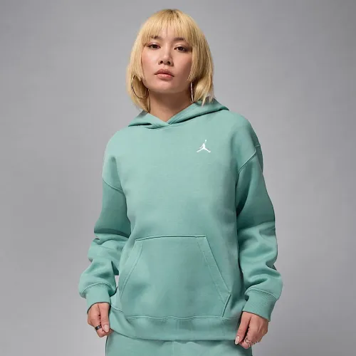 Nike Jordan Brooklyn Fleece женская Pullover Толстовка с капюшоном цвет зеленый