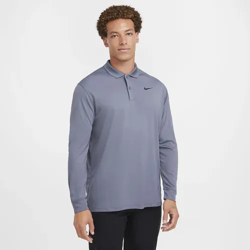 Nike Dri-FIT Victory мужские Long-Sleeve для гольфа Polo цвет серый