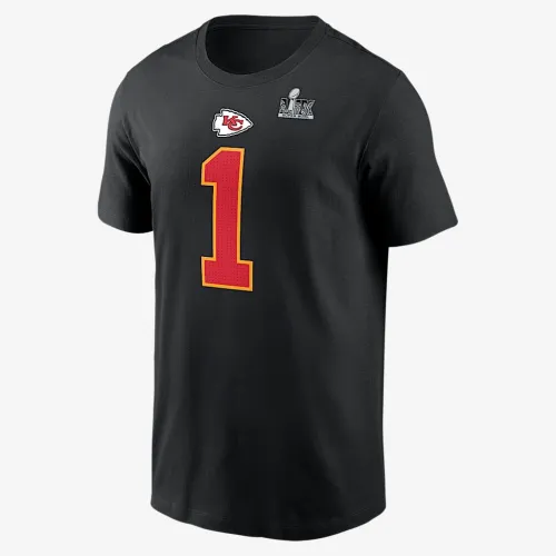 Xavier Worthy Kansas City Chiefs Super Bowl LIX чоловічі Nike NFL футболка колір чорний