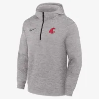 Washington State Cougars Nike NCAA мужские баскетбольные Coaches' Pullover Толстовка с капюшоном цвет серый