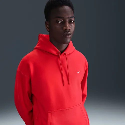 Nike Solo Swoosh мужские Pullover Толстовка с капюшоном цвет красный
