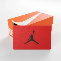 Nike Gift Card Mailed in a Mini Nike Shoebox колір червоний