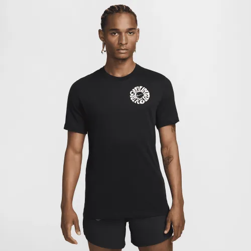 Nike чоловічі Dri-FIT Running футболка колір чорний