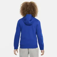 USMNT Club Big детские (для мальчиков) Nike Soccer Full-Zip French Terry Толстовка с капюшоном синий