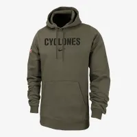 Iowa State Club Fleece чоловічі Nike College Толстовка з капюшоном колір зелений