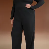 NikeSKIMS Matte Tricot жіноча Side-Snap Pants колір чорний