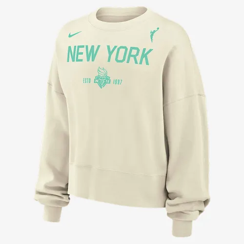 New York Liberty Phoenix Fleece женская Nike WNBA Crew-Neck свитшот цвет белый