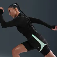 Nike Tempo жіноча Dri-FIT Mid-Rise Brief-Lined Running шорти колір сірий