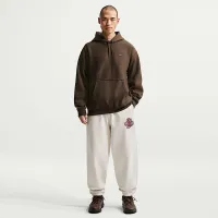 Nike Solo Swoosh мужские Pullover Толстовка с капюшоном цвет коричневый