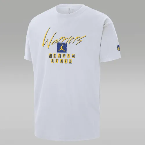 Nike Golden State Warriors Courtside Statement Edition Men's Jordan NBA Max90 T-Shirt