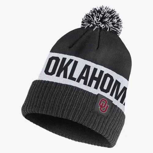 Oklahoma Nike College Beanie цвет черный